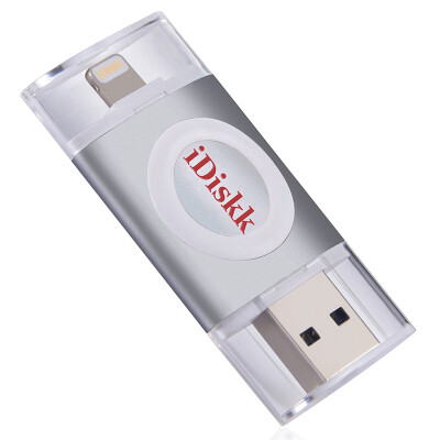 

iDiskk U003 MFi с официальным признанием MFi USB флешка для iPhone/iPad (64G, серый)