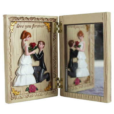 

[Jingdong supermarket] 3D love letter ornaments mirror desktop creative makeup mirror birthday gift wedding send girlfriend creative gifts