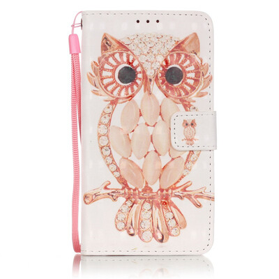 

Owl Design PU Leather Flip Cover Wallet Card Holder Case for SAMSUNG A510