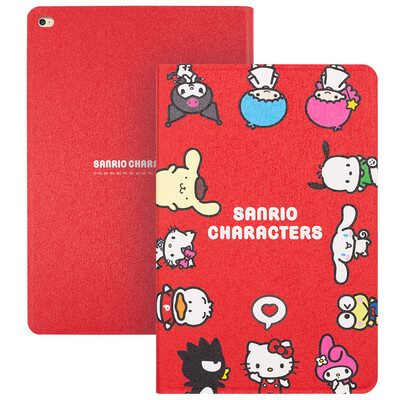 

Отличный Hello Kitty серии Apple iPad Pro 12,9-дюймовый чехол с плоским футляром / набор Happy Surround Red