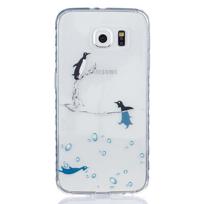 

Small dolphins Pattern Soft Thin TPU Rubber Silicone Gel Case Cover for SAMSUNG GALAXY S6