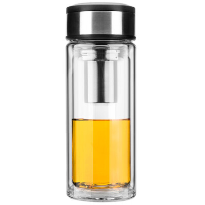 

Vientiane (WANXIANG) V32L 315ML двойной жаростойкий творческий стеклянный бизнес мужчин и женщин с фильтром чашки моды портативный подарочной коробке прохладно