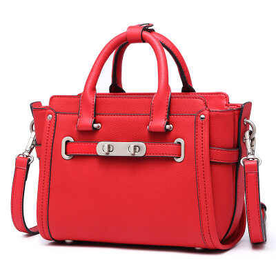 

L&39ALPINA Alpina kangaroo fashion leather mobile handbag wild Korean shoulder trend diagonal package 662011014 red