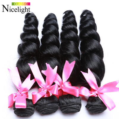 

Малайзийский Loose Wave Virgin Hair 4 Bundles 7a Необработанные девственные волосы Loose Curly Wave Meches Bresilienne Lots Human Hair Weave