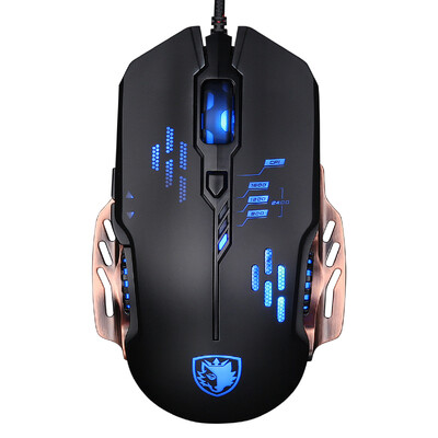 

Sades крылья RGB блики лампочка игры мышь металлическая фланговая версия игровой мыши