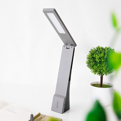 

Midea LED table lamp third gear dimming rechargeable work desk lamp steel gray