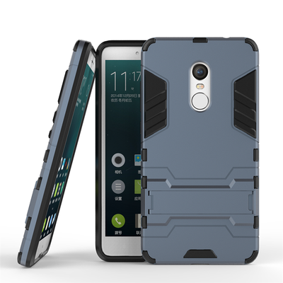 

Dark blue Slim Robot Armor Kickstand Shockproof Hard Rugged Rubber Back Case For XIAOMI RedMi Note4