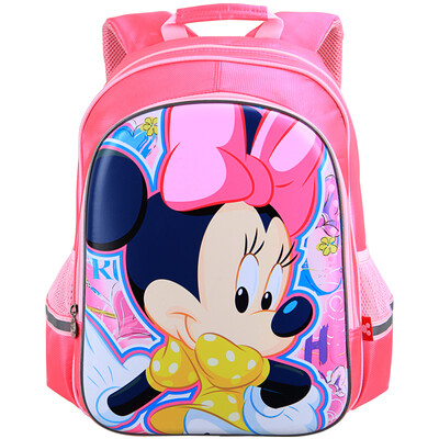 

Disney (Disney) Minnie children bag 1 - 4 grade cartoon primary school student bag female D12006B pink