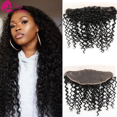 

Peruvian Deep Wave Frontal Closure Sassy Girl Hair Deep Wave Frontal Lace Closure 13x4 Free Part Peruvian Lace Front Closure