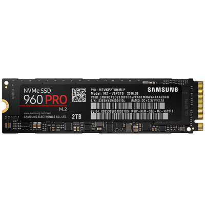 

SSD накопитель SAMSUNG 960 PRO M.2 NVMe,2TB