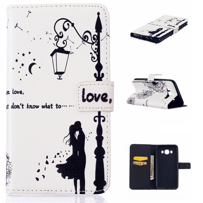 

Lovers&dandelion Design PU Leather Flip Cover Wallet Card Holder Case for SAMSUNG GALAXY J5 2016J510