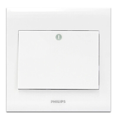 

Philips PHILIPS switch socket panel four open dual control switch four open dual power supply wall switch panel 86 type P3 ivory white