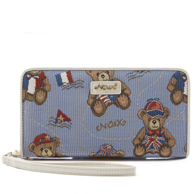 

Nuts (NOIX) NXQ6006 Meng Xiong college series ladies bag bag long wallet cute little girl student wallet wallet