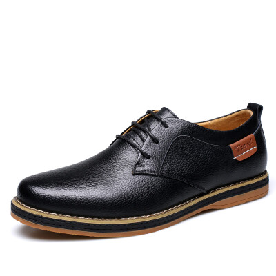 

EGCHI business leather sports shoes for men black 42