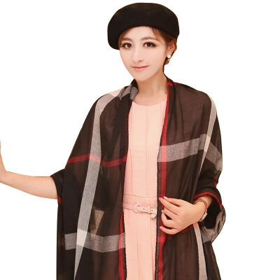 

【Jingdong Supermarket】 Meng Si Ke (MSEK) WPJ430978 Ms. scarf Bohemian national wind scarf big shawl black