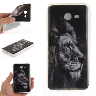 

Black lion Pattern Soft Thin TPU Rubber Silicone Gel Case Cover for SAMSUNG Galaxy J7 2017/J710