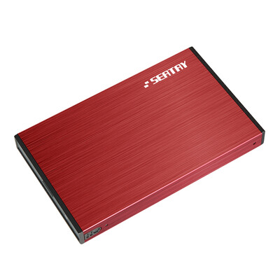 

SBATAY HDAS6280-R 2,5-дюймовый USB3.0 мобильный жесткий диск SATA интерфейс поддержка SSD и механический жесткий диск авиационная рама алюминиевый сплав красный