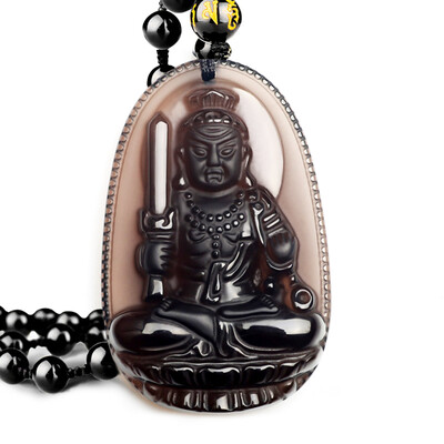 

Shi Yue jewelry (shiyuezhubao) is a dragon mascot mascot ice through obsidian Ben life pendant Samantabhadra Buddha zodiac dragon snake mascot pendant