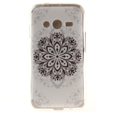 

Datura flowers Pattern Soft Thin TPU Rubber Silicone Gel Case Cover for SAMSUNG Galaxy Ace 4 G313h