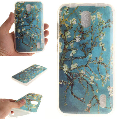 

Apricot tree Pattern Soft Thin TPU Rubber Silicone Gel Case Cover for HUAWEI Y625