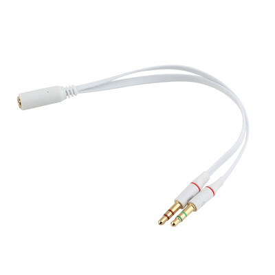 

1 шт. Новый 3.5 мм Женский до 2 Мужской Наушников С Микрофоном Audio Y Splitter Кабель