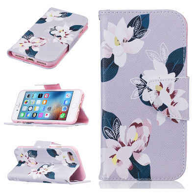 

Gray lily Design PU Leather Flip Cover Wallet Card Holder Case for IPHONE 6/6S