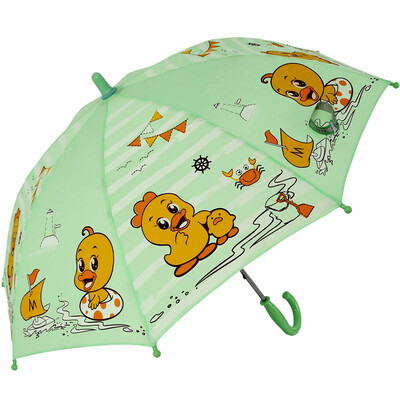 

Heaven umbrella child heart flying straight hand open child umbrella 13015E watercolor green