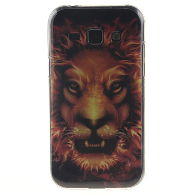 

Flame Lion Pattern Soft Thin TPU Rubber Silicone Gel Case Cover for SAMSUNG Galaxy J1