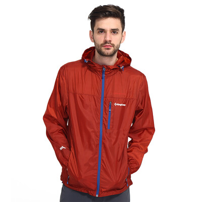 

Kung KingCamp couple models skin clothing men&women thin outdoor windbreaker female KWA119 red S
