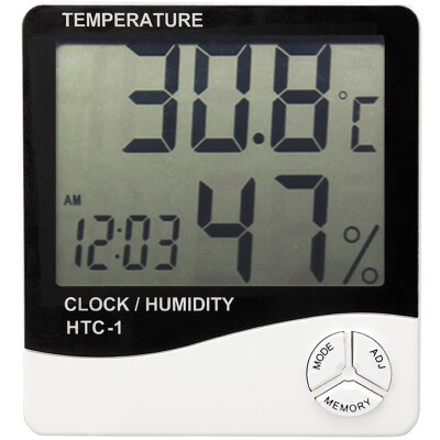 

Tango TANGO electronic hygrometer office household indoor&outdoor thermometer with time alarm clock hygrometer