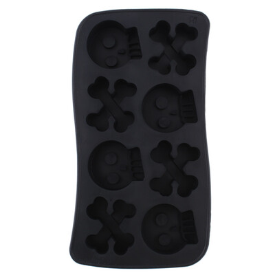 

Silicone Mold Skull Shape Ice Cube Mold Candy Chocolate Cake Mold 8 Holes