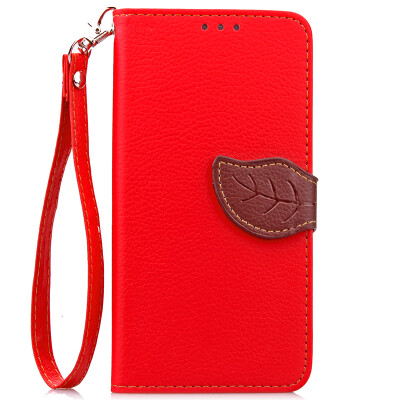 

Red Design PU Leather Flip Cover Wallet Card Holder Case for Alcatel OneTouch Pixi3 4.5