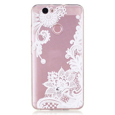 

Lace flowers Pattern Soft Thin TPU Rubber Silicone Gel Case Cover for HUAWEI Nova