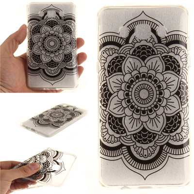 

Black sun flower Pattern Soft Thin TPU Rubber Silicone Gel Case Cover for Samsung Galaxy J5 2016/J510