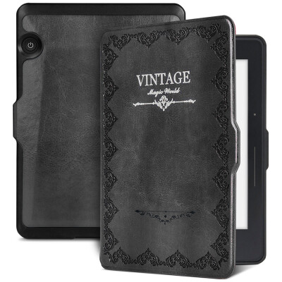 

Natusun fit Kindle 1499 version of the protective sleeve / shell Kindle Voyage sailing special retro magic book sleep leather gray