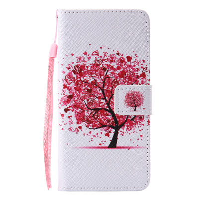 

Flower Design PU Leather Flip Cover Wallet Card Holder Case for SAMSUNG A72016