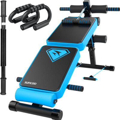 

Double supine sit-ups fitness equipment multi-function supine plate home folding abdominal muscle health web men and women dumbbell stool abdomen SC-SB013C