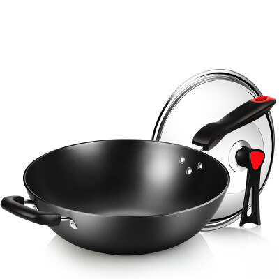 

【Jingdong Supermarket】 Cooking Queen's wok pot 32cm cast iron pot no coating can be covered with iron pot pig iron pot with induction cooker gas gas stove fire fire general cooking pot C32D2