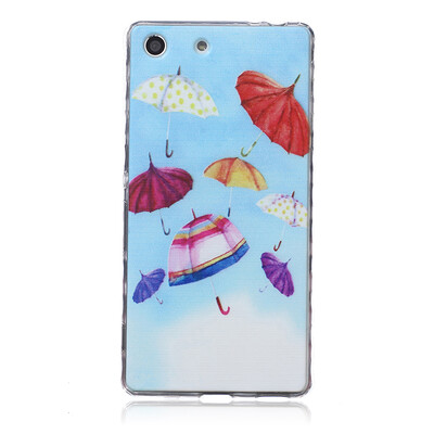 

umbrella Pattern Soft Thin TPU Rubber Silicone Gel Case Cover for SONY Xperia M5