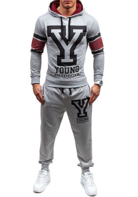 

Zogaa New Autumn Mens Suit Casual Color matching Hooded Couple Long Sleeve