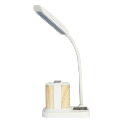 

ASHU A5 smart table lamp LED touch children learn to read the desk lamp mobile phone mini speaker wireless Bluetooth small sound wood grain green wood blue