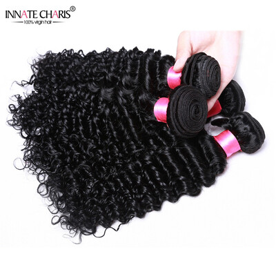 

4Pcs Brazilian Human Hair Deep Wave Cheap Curly Weave Human Hair Bundles Natural Brazilian Hair