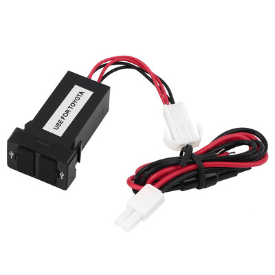 

Dual USB Charger Socket Dashboard Cell Phone Charger Adapter for TOYOTA
