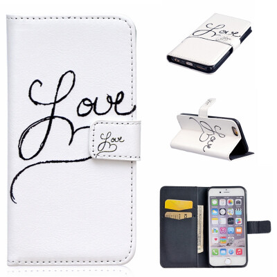 

Love Design PU Leather Flip Cover Wallet Card Holder Case for IPHONE 6/6S
