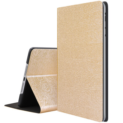 

BIAZE Apple iPad Mini2 31 protective cover shell light&drop intelligent sleep three fold leather case wood series PB20-earth gold
