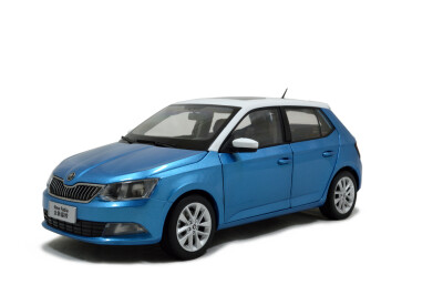 

1:18 scale Skoda New Fabia 2015 diecast model car blue