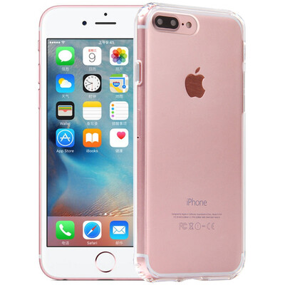 

Meiyi Apple iPhone7 Plus 8plus mobile phone case protective cover against the shock soft&hard sets of 55 inches transparent white