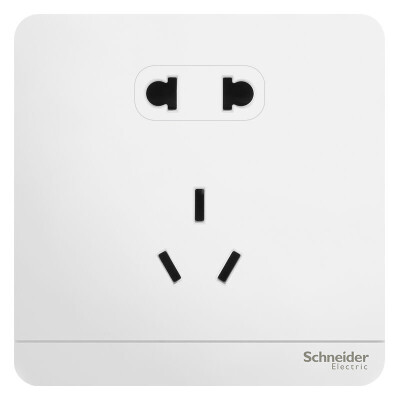 

Schneider (Schneider) switch socket socket panel 10A five-hole socket is still series mirror porcelain white ten suit set