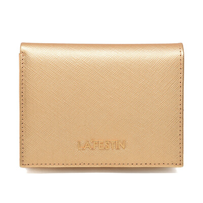 

La Festin (La Festin) short wallet women thin section of leather wallet lady 618715 champagne gold