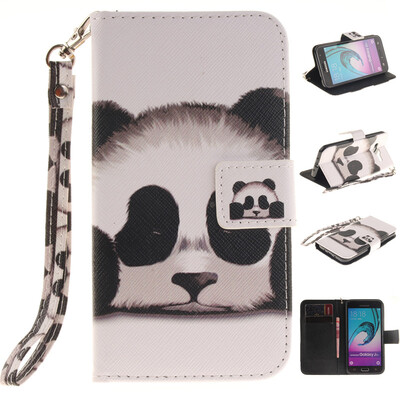

Panda Design PU Leather Flip Cover Wallet Card Holder Case for SAMSUNG GALAXY J3 2016 /J310